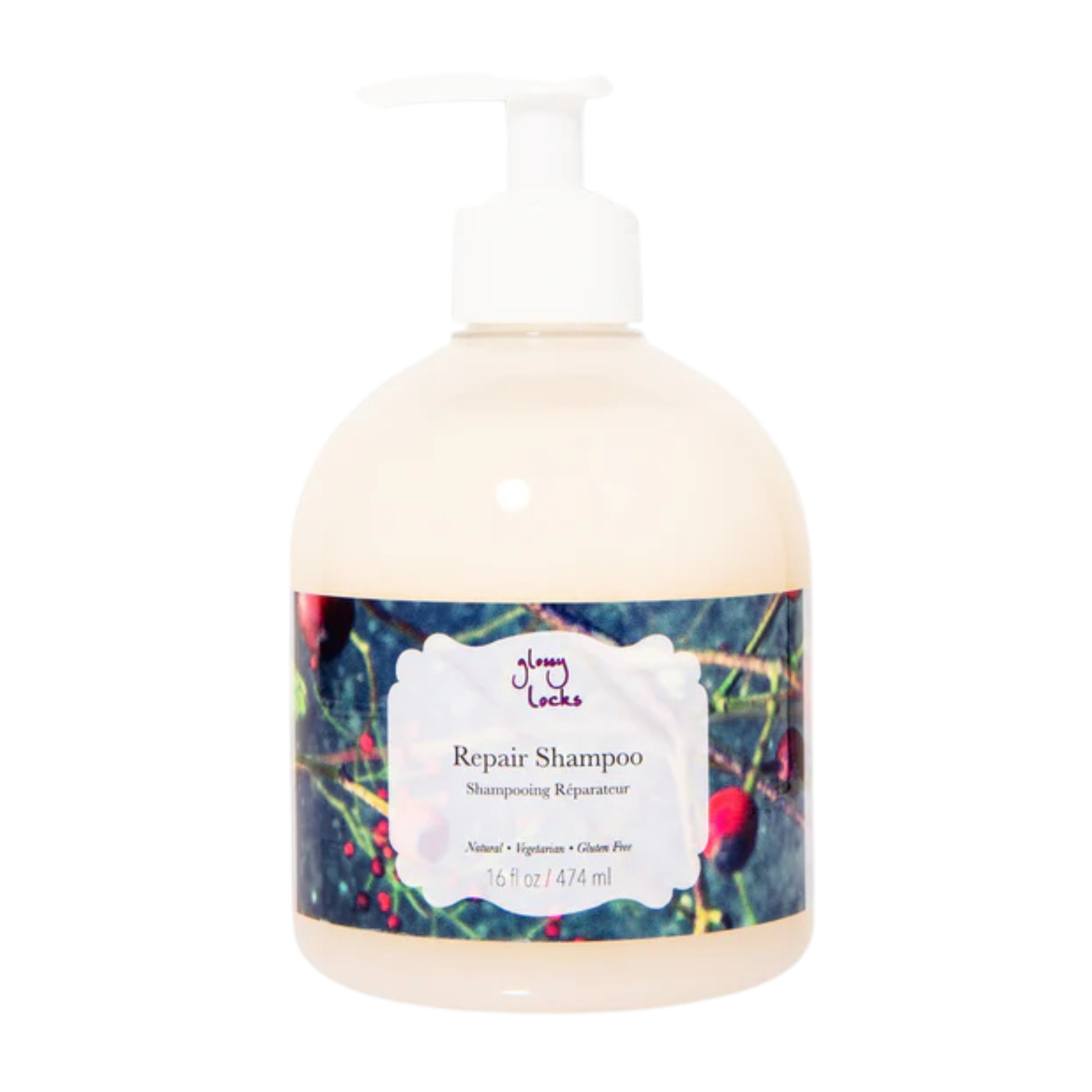 Glossy Locks Repair Shampoo 16oz by 100% PURE - Non-toxic, SLOW rated product free from harmful chemicals