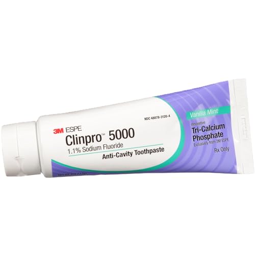 ESPE Clinpro 5000 1.1% Sodium Fluoride Anti-Cavity Toothpaste by 3M - Non-toxic, STOP rated product free from harmful chemicals