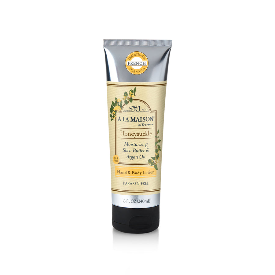 Body Lotion - Honeysuckle with Shea Butter and Argan Oil by A La Maison - Non-toxic, STOP rated product free from harmful chemicals