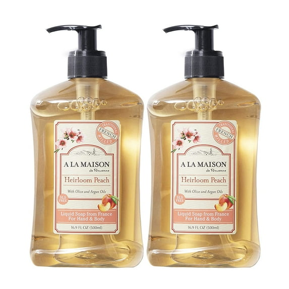 Liquid Hand Soap - Heirloom Peach by A La Maison - Non-toxic, SLOW rated product free from harmful chemicals
