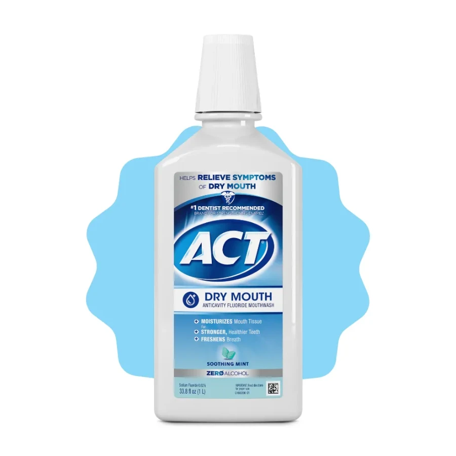 Dry Mouth Mouthwash - Soothing Mint by ACT - Non-toxic, STOP rated product free from harmful chemicals