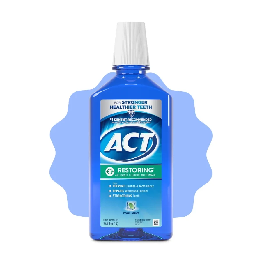 Restoring Mouthwash - Cool mint by ACT - Non-toxic, STOP rated product free from harmful chemicals