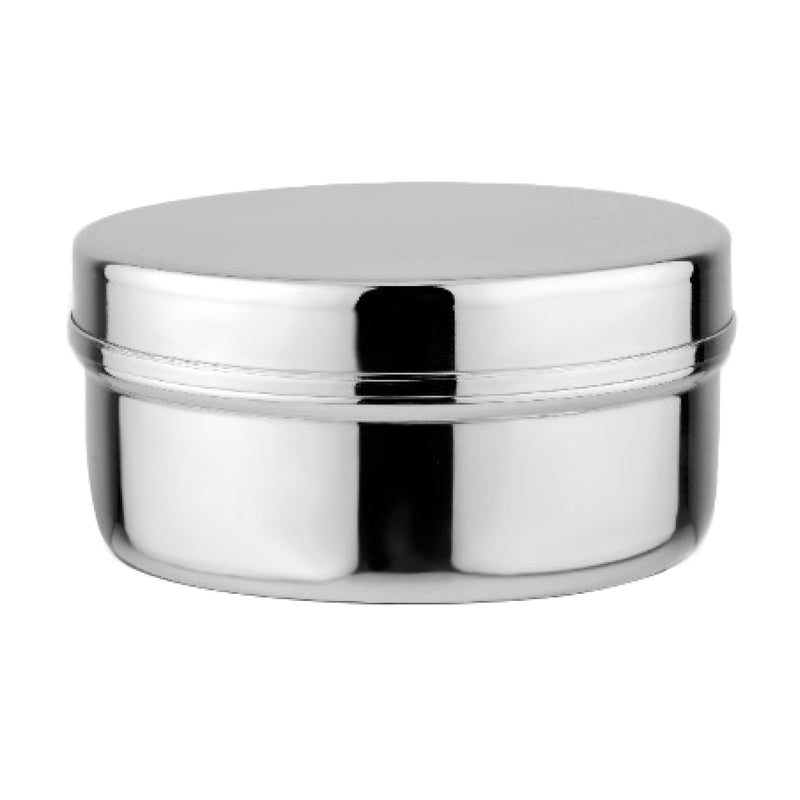 The Large Circle Stainless Steel Food Storage Container by Ahimsa - Non-toxic Food Storage product rated GO by Million Marker, free from BPA, phthalates, and parabens