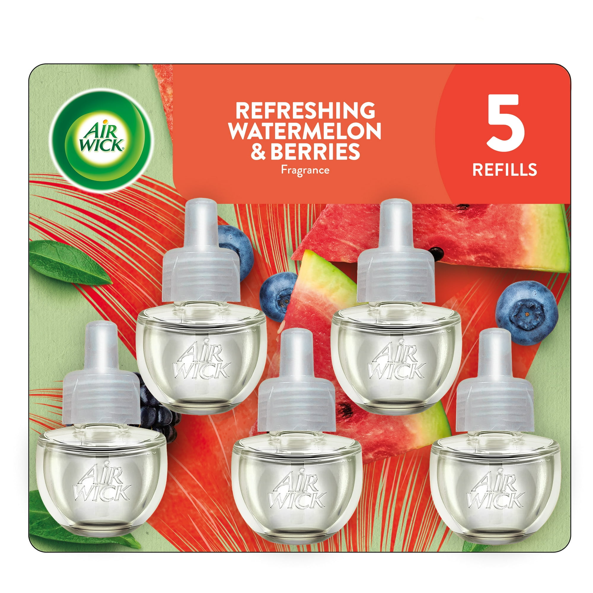 Scented Oil - Watermelon & Berries by Air Wick - Non-toxic, STOP rated product free from harmful chemicals