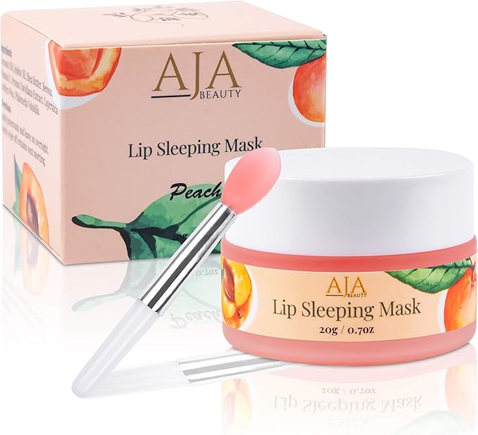 Peach Lip Sleeping Mask by Aja Beauty - Non-toxic, GO rated product free from harmful chemicals