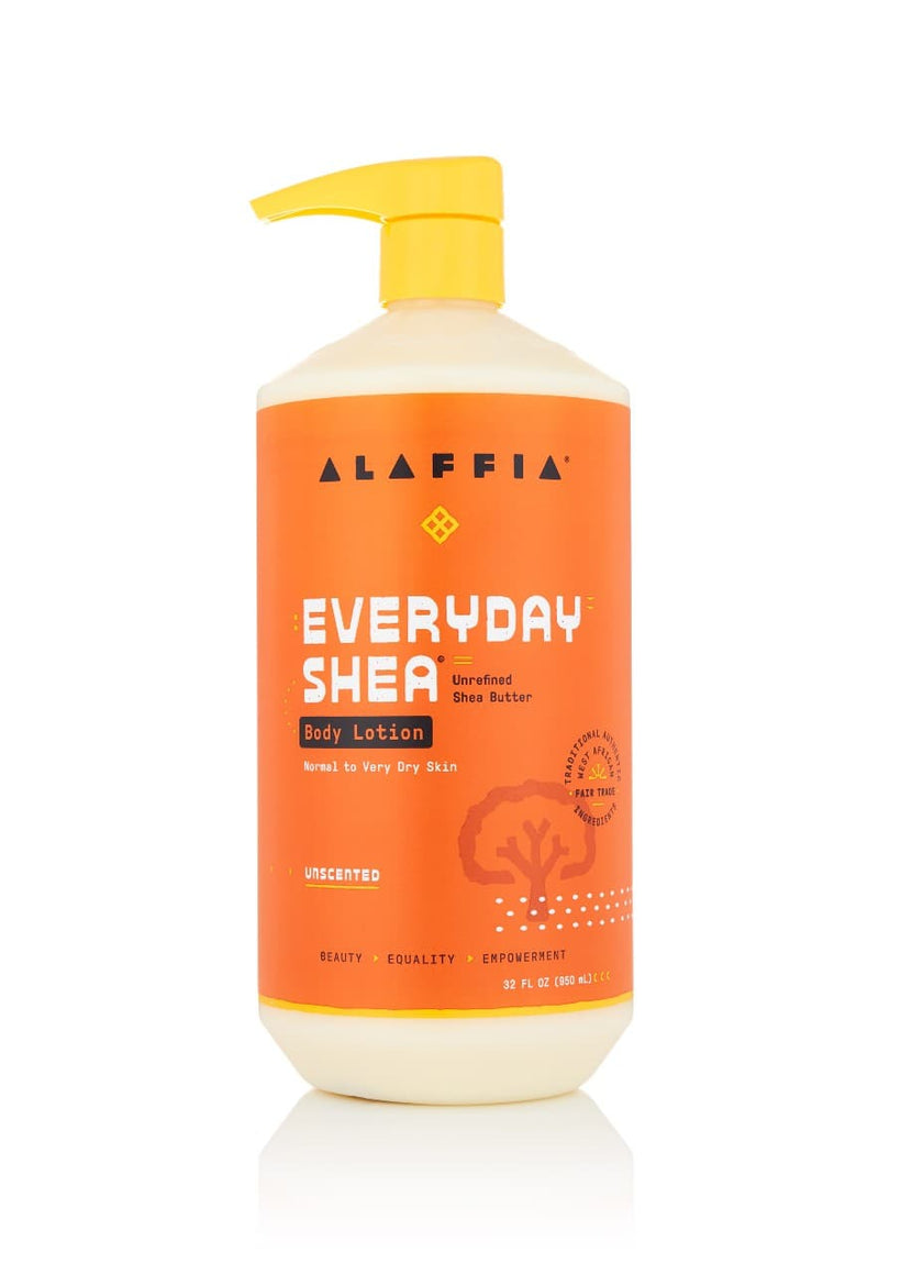 Everyday Shea Body Lotion - Unscented by ALAFFIA - Non-toxic, SLOW rated product free from harmful chemicals