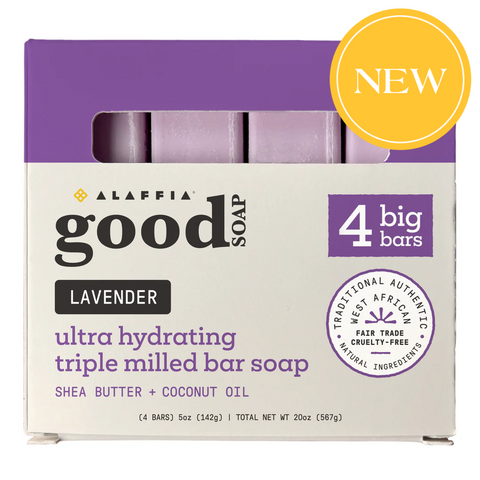 Good Bar Soap - Lavender by ALAFFIA - Non-toxic, SLOW rated product free from harmful chemicals