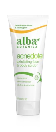 Acne Dote Face & Body Scrub Maximum Strength by Alba Botanica - Non-toxic Soaps + Body Washes product rated SLOW by Million Marker, free from BPA, phthalates, and parabens