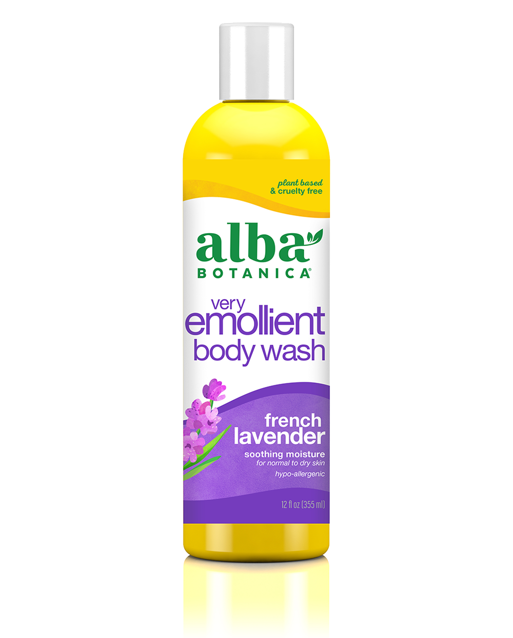 Botanica Very Emollient Bath & Shower Gel- French Lavender by Alba Botanica - Non-toxic, SLOW rated product free from harmful chemicals