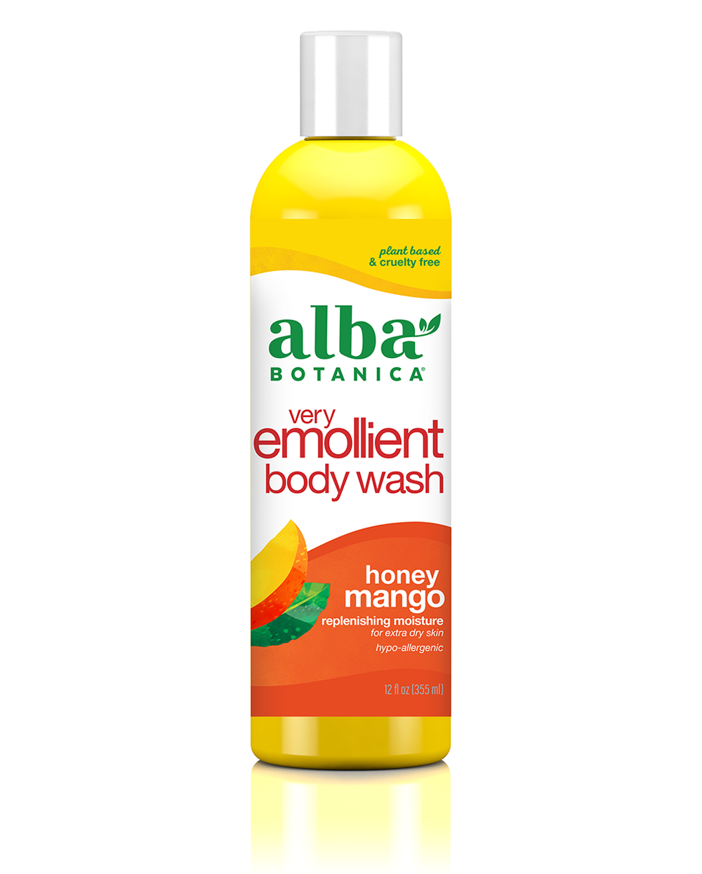 Very Emollient Bath and Shower Get Honey Mango by Alba Botanica - Non-toxic Soaps + Body Washes product rated SLOW by Million Marker, free from BPA, phthalates, and parabens