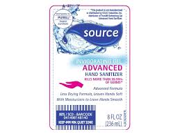 Source Advanced Hand Sanitizer by Aldi - Non-toxic Soaps + Body Washes product rated STOP by Million Marker, free from BPA, phthalates, and parabens