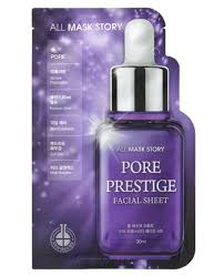 Pore Prestige Facial Sheet by All Mask Story - Non-toxic Facial Care product rated STOP by Million Marker, free from BPA, phthalates, and parabens