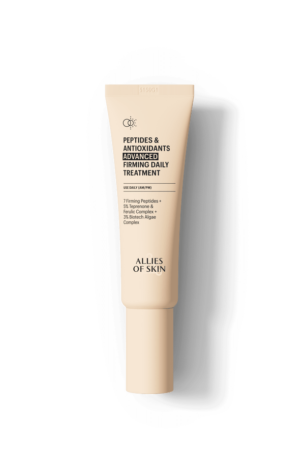 Peptides & Antioxidants Advanced Firming Daily Treatment by Allies of Skin - Non-toxic Facial Care product rated STOP by Million Marker, free from BPA, phthalates, and parabens