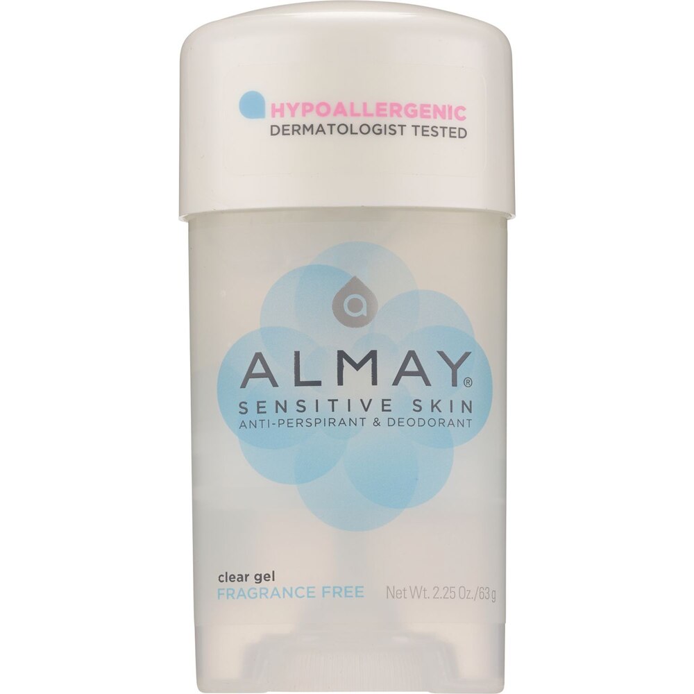 Clear Gel Hypoallergenic Antiperspirant & Deodorant Stick by ALMAY - Non-toxic, STOP rated product free from harmful chemicals