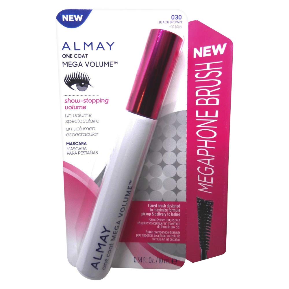 Mega Volume Mascara - Black Brown by ALMAY - Non-toxic, STOP rated product free from harmful chemicals