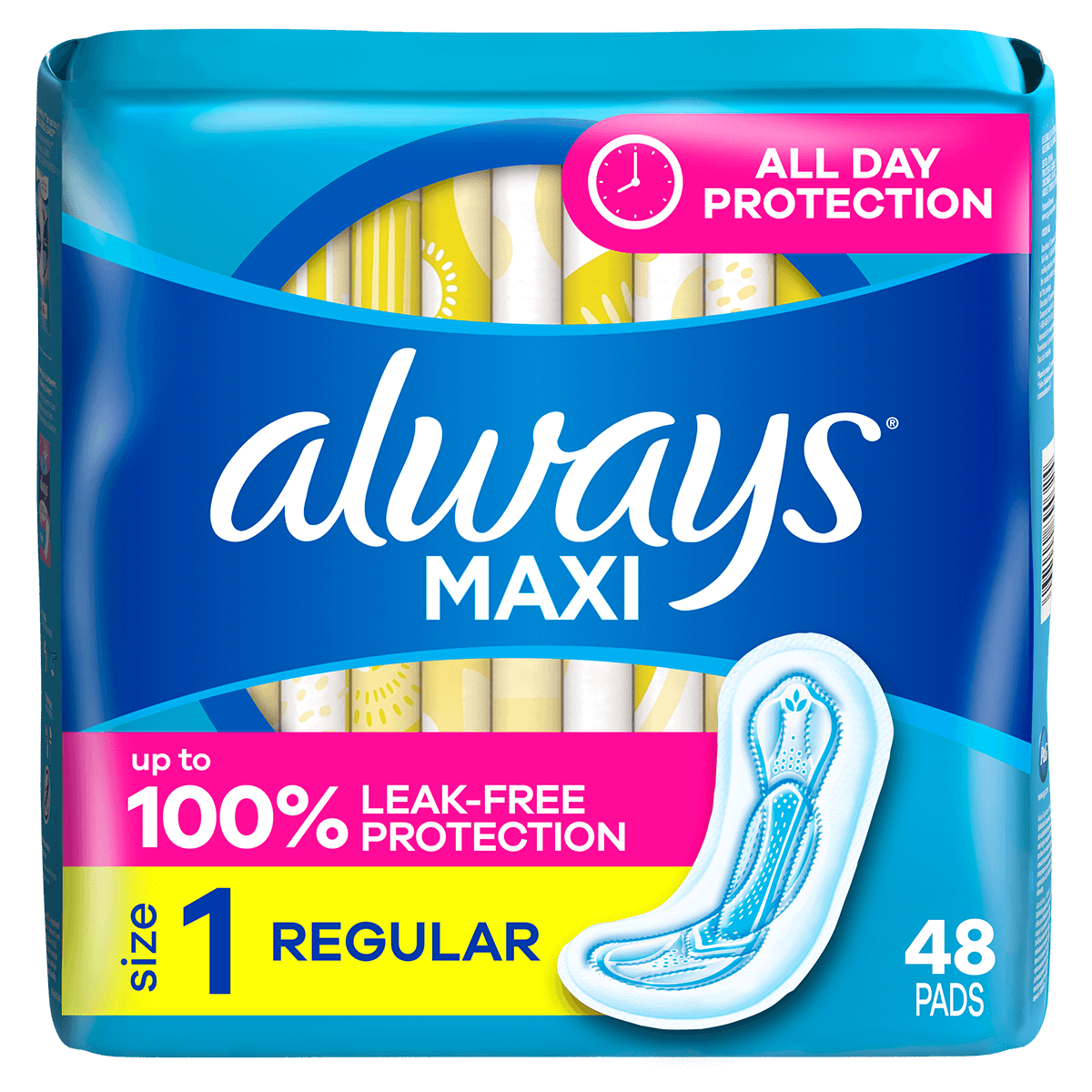 Maxi Pads by Always - Non-toxic, STOP rated product free from harmful chemicals