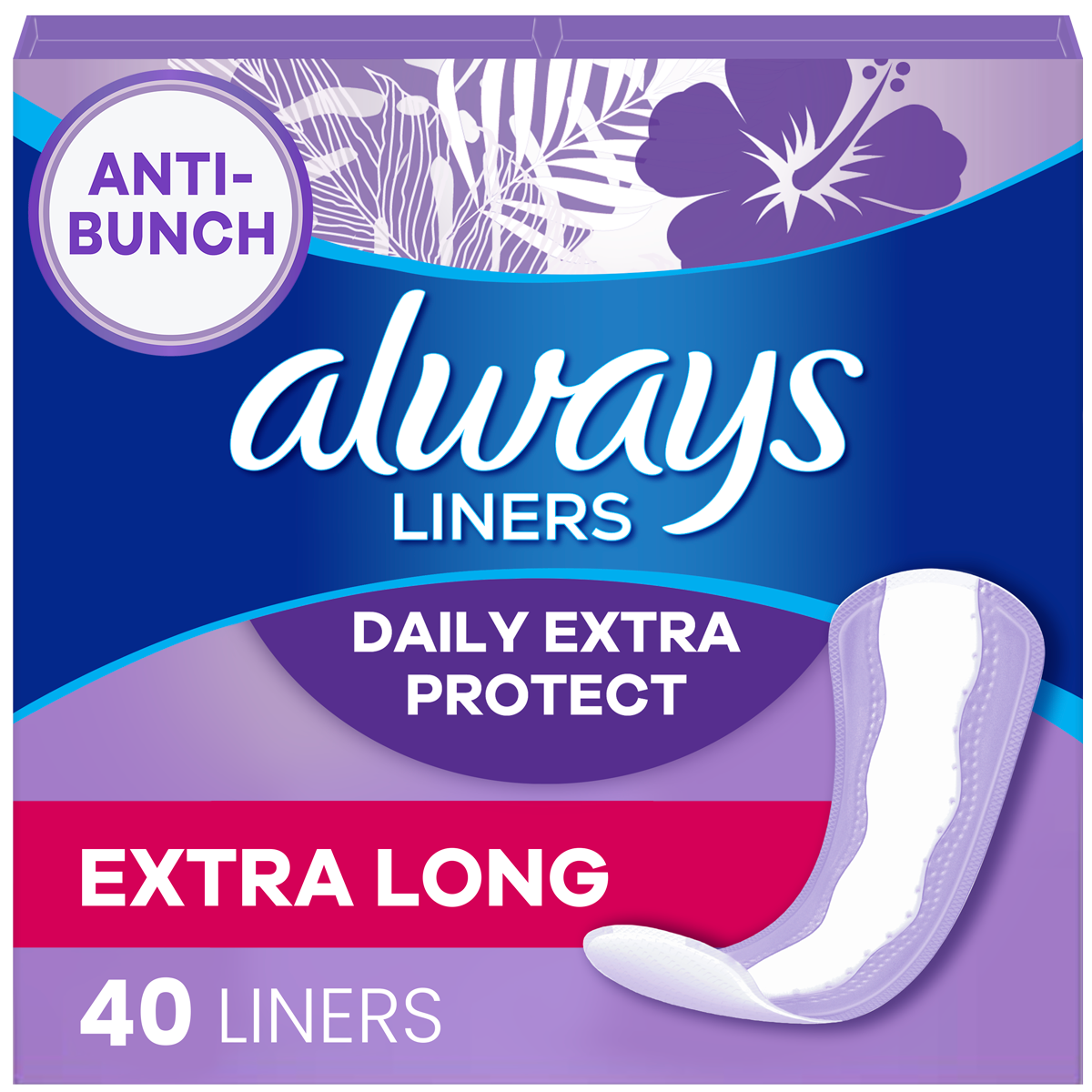 Panty Liners by Always - Non-toxic, STOP rated product free from harmful chemicals