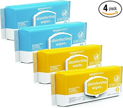 Disinfecting Wipes – Fresh Air by amazon basics - Non-toxic, STOP rated product free from harmful chemicals