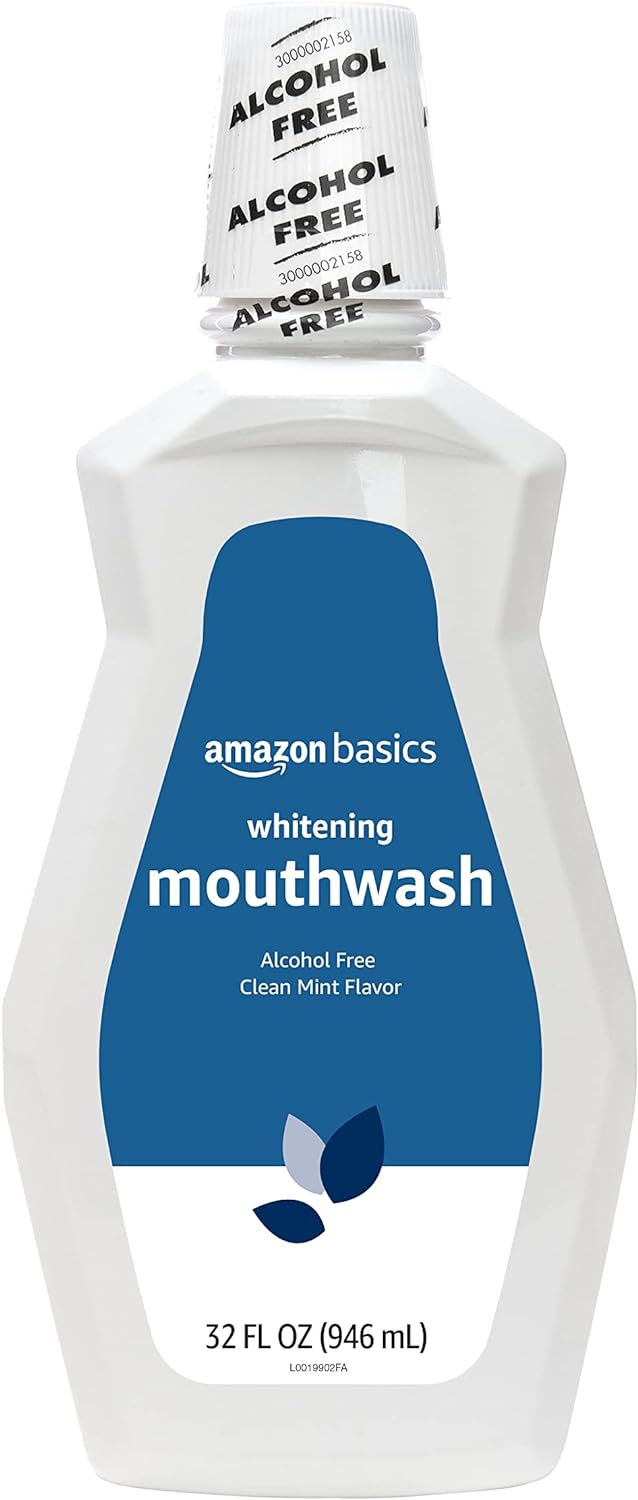 Basics Whitening Mouthwash by Amazon - Non-toxic, STOP rated product free from harmful chemicals