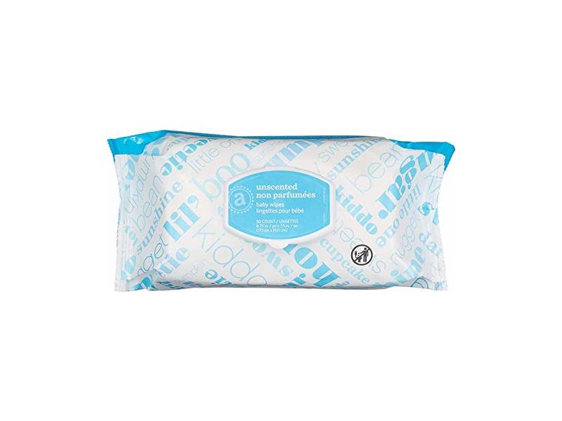 Elements Baby Wipes - Unscented by Amazon - Non-toxic, STOP rated product free from harmful chemicals