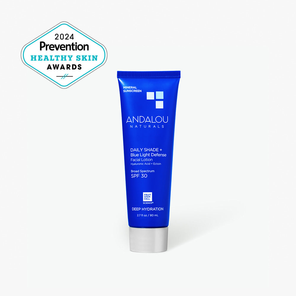 Daily Shade + Blue Light Defense Facial Broad Spectrum SPF 30 by ANDALOU NATURALS - Non-toxic, STOP rated product free from harmful chemicals