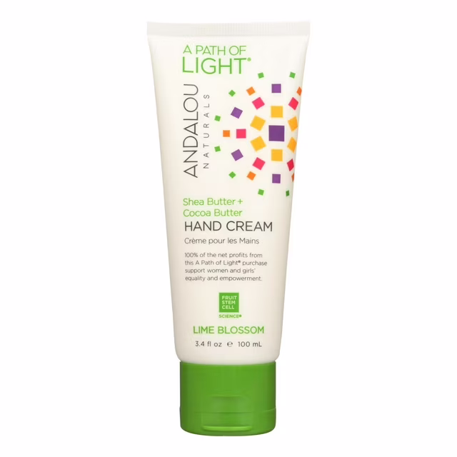 Light Shea Butter + Cocoa Butter Hand Cream - Lime Blossom by ANDALOU NATURALS - Non-toxic, SLOW rated product free from harmful chemicals