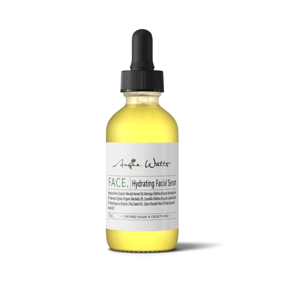 Face. All Natural Hydrating Facial Serum by Angie Watts - Non-toxic, GO rated product free from harmful chemicals