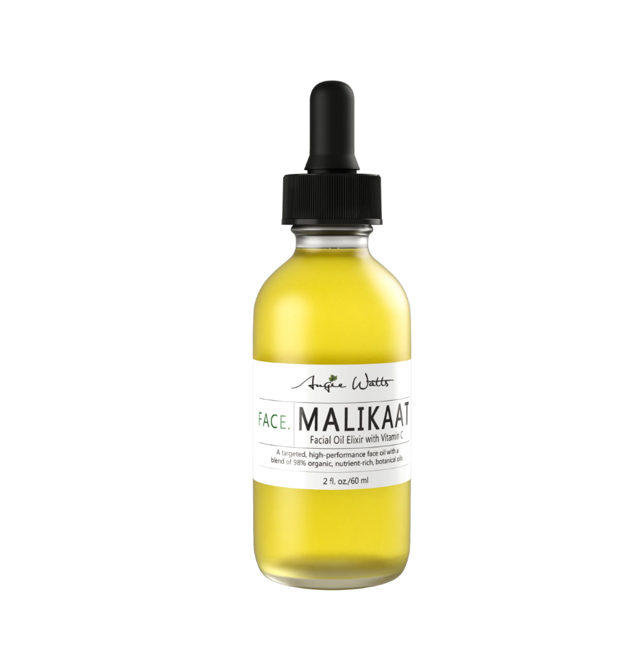 Face. Malikaat Facial Oil Elixir With Vitamin C by Angie Watts - Non-toxic, GO rated product free from harmful chemicals