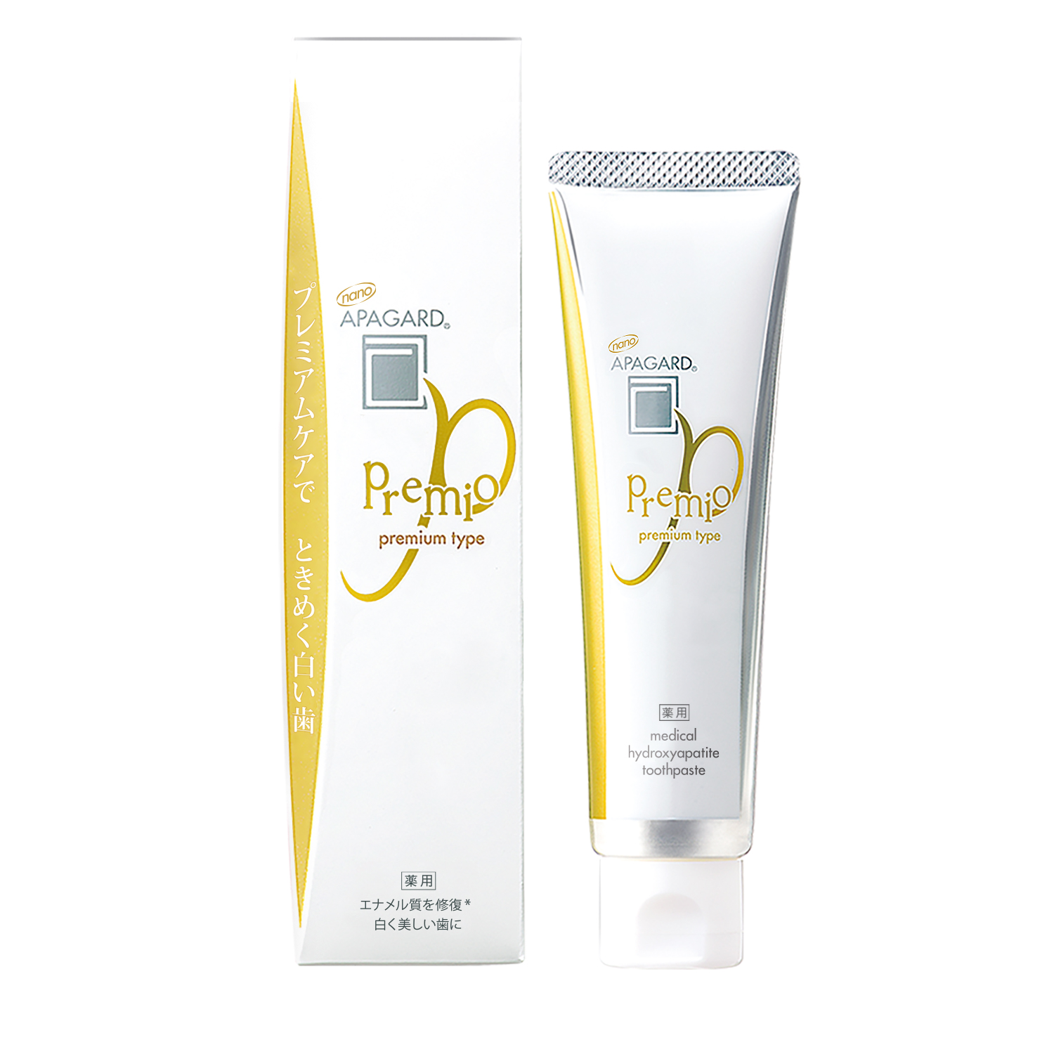 Premio Premium Type Toothpaste by APAGARD - Non-toxic Oral Care product rated STOP by Million Marker, free from BPA, phthalates, and parabens