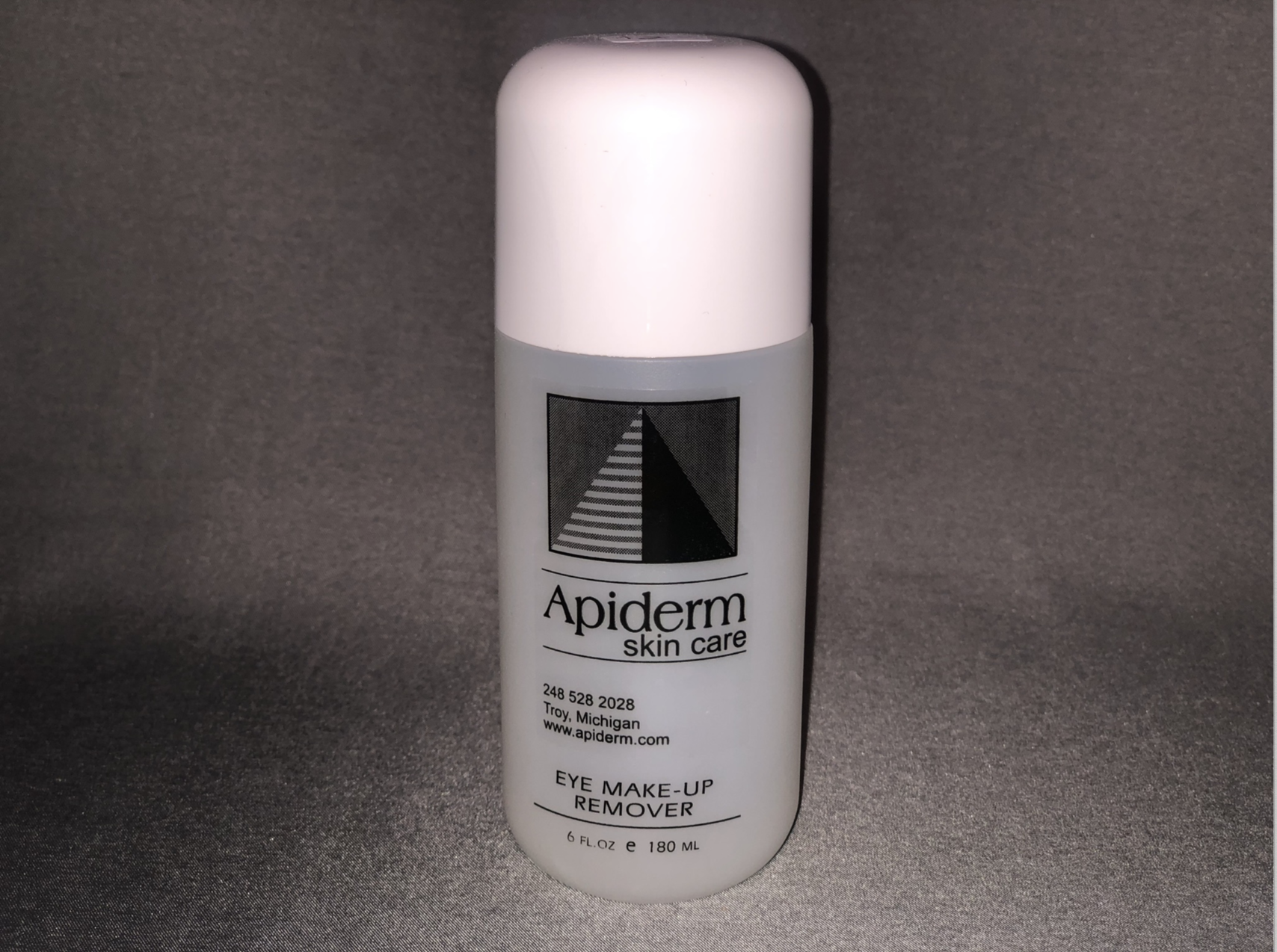 Eye Make-Up Remover by Apiderm skin care - Non-toxic Cosmetics product rated STOP by Million Marker, free from BPA, phthalates, and parabens