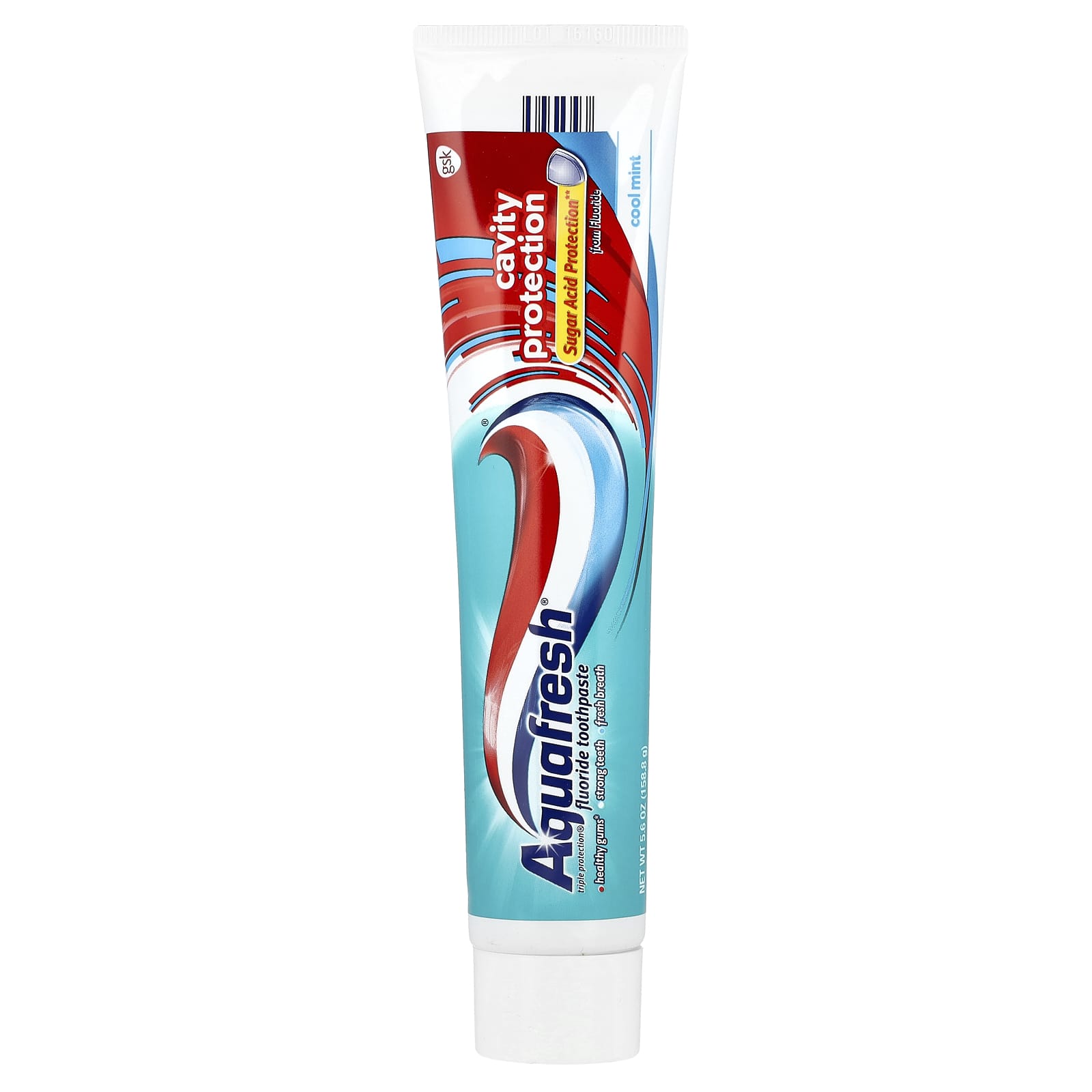 Cavity Protection Toothpaste - Cool mint by Aquafresh - Non-toxic Oral Care product rated STOP by Million Marker, free from BPA, phthalates, and parabens