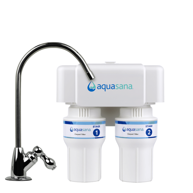 Claryum® 2-Stage Under Sink Water Filtration System by Aquasana - Non-toxic, GO rated product free from harmful chemicals