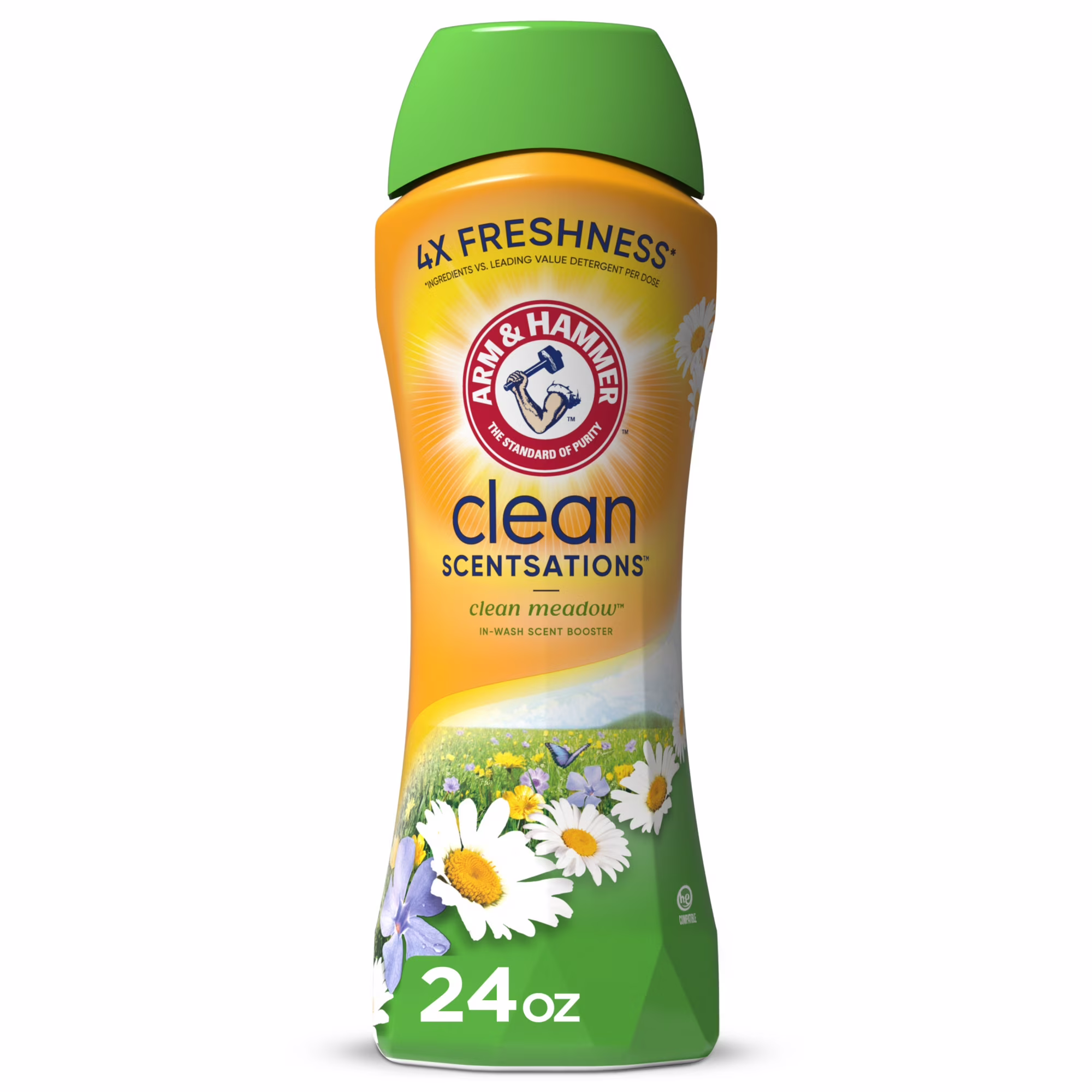 Clean Scentsations In-Wash Booster - Clean Meadow by ARM & HAMMER - Non-toxic Household Cleaning Products product rated STOP by Million Marker, free from BPA, phthalates, and parabens