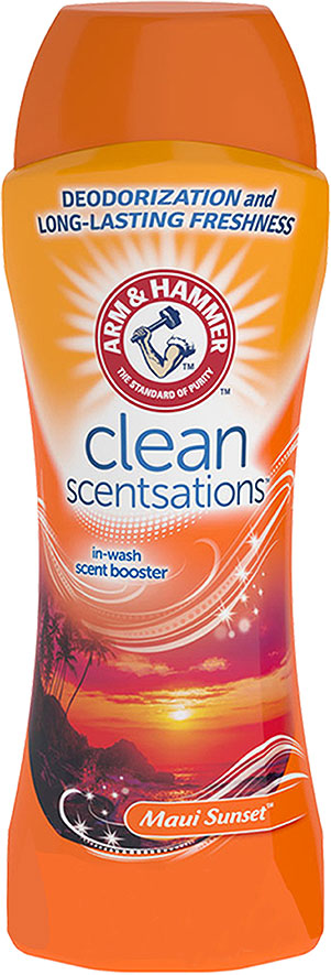Clean Sensations In-Wash Booster - Maui Sunset Scent by ARM & HAMMER - Non-toxic, STOP rated product free from harmful chemicals