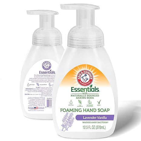 Essentials Foaming Hand Soap - Lavender Vanilla by ARM & HAMMER - Non-toxic Soaps + Body Washes product rated STOP by Million Marker, free from BPA, phthalates, and parabens