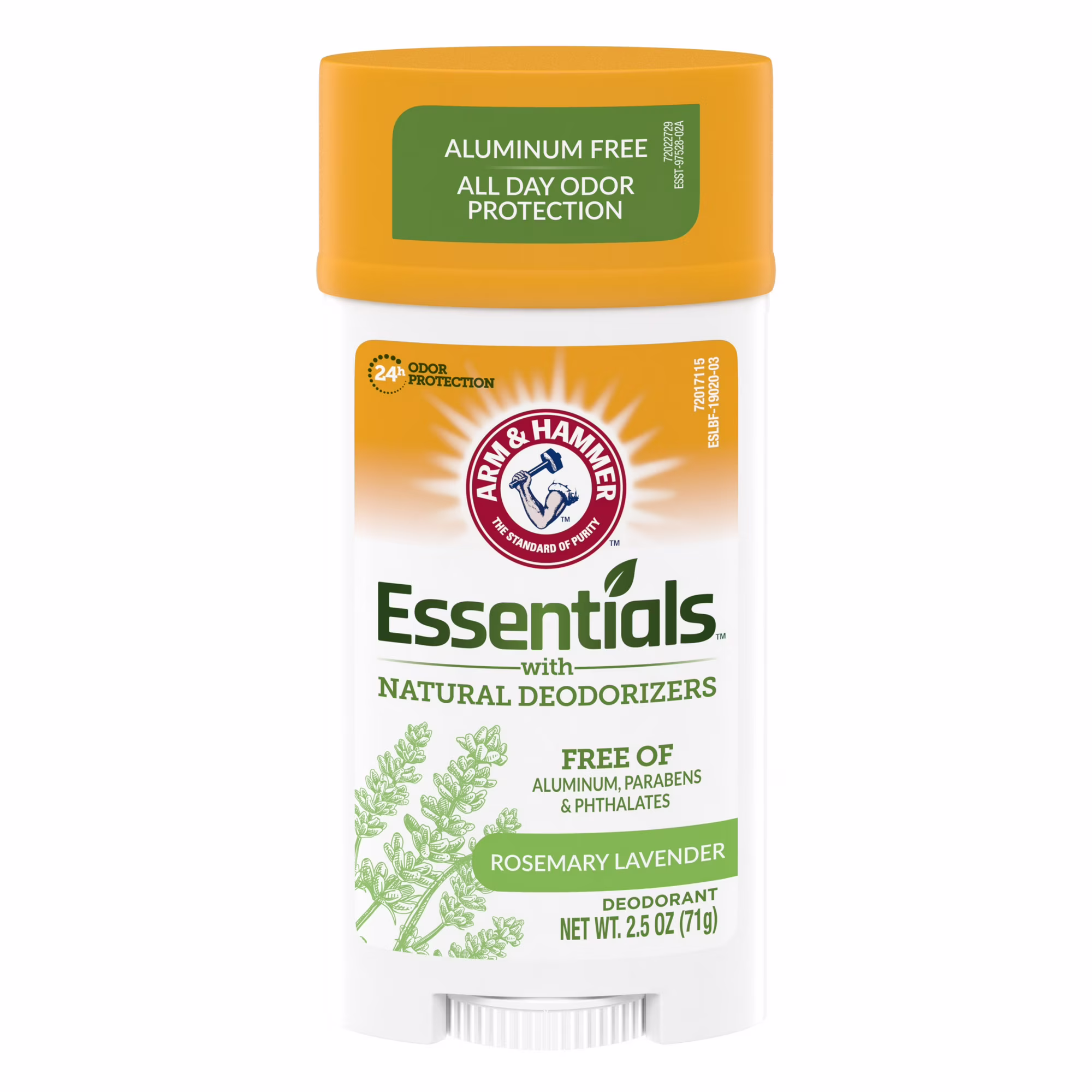 Essentials Solid Deodorant - Rosemary Lavender by ARM & HAMMER - Non-toxic Deodorants product rated STOP by Million Marker, free from BPA, phthalates, and parabens