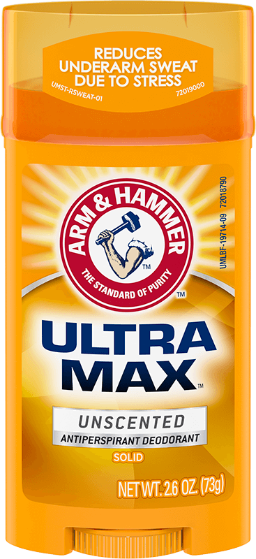 Ultra Max Antiperspirant Deodorant - Unscented by ARM & HAMMER - Non-toxic, STOP rated product free from harmful chemicals
