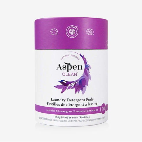 Laundry Detergent Pods, Lavander by Aspen CLEAN - Non-toxic, SLOW rated product free from harmful chemicals