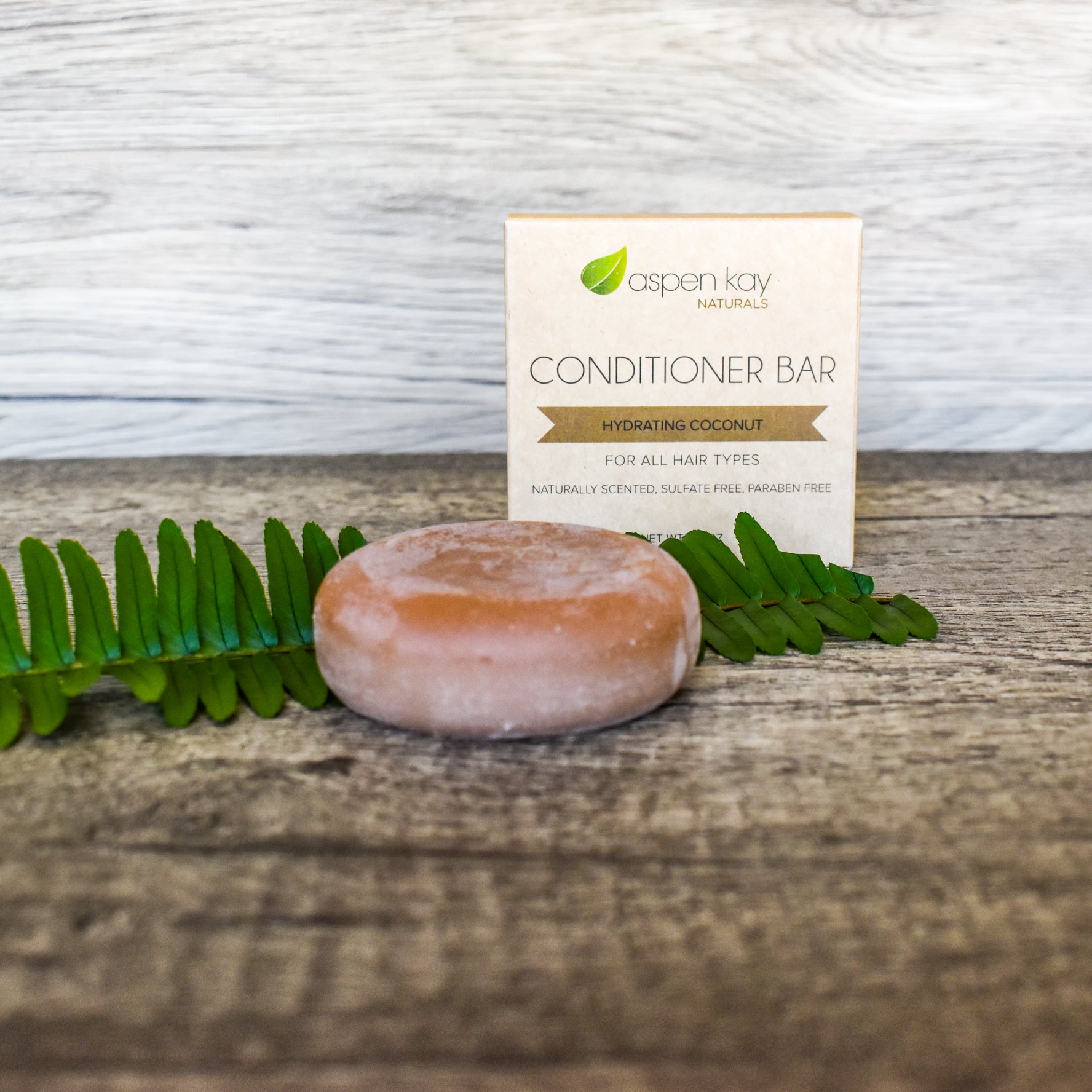 Conditioner Bar - Hydrating Coconut by Aspen Kay NATURALS - Non-toxic Shampoos + Conditioners product rated SLOW by Million Marker, free from BPA, phthalates, and parabens