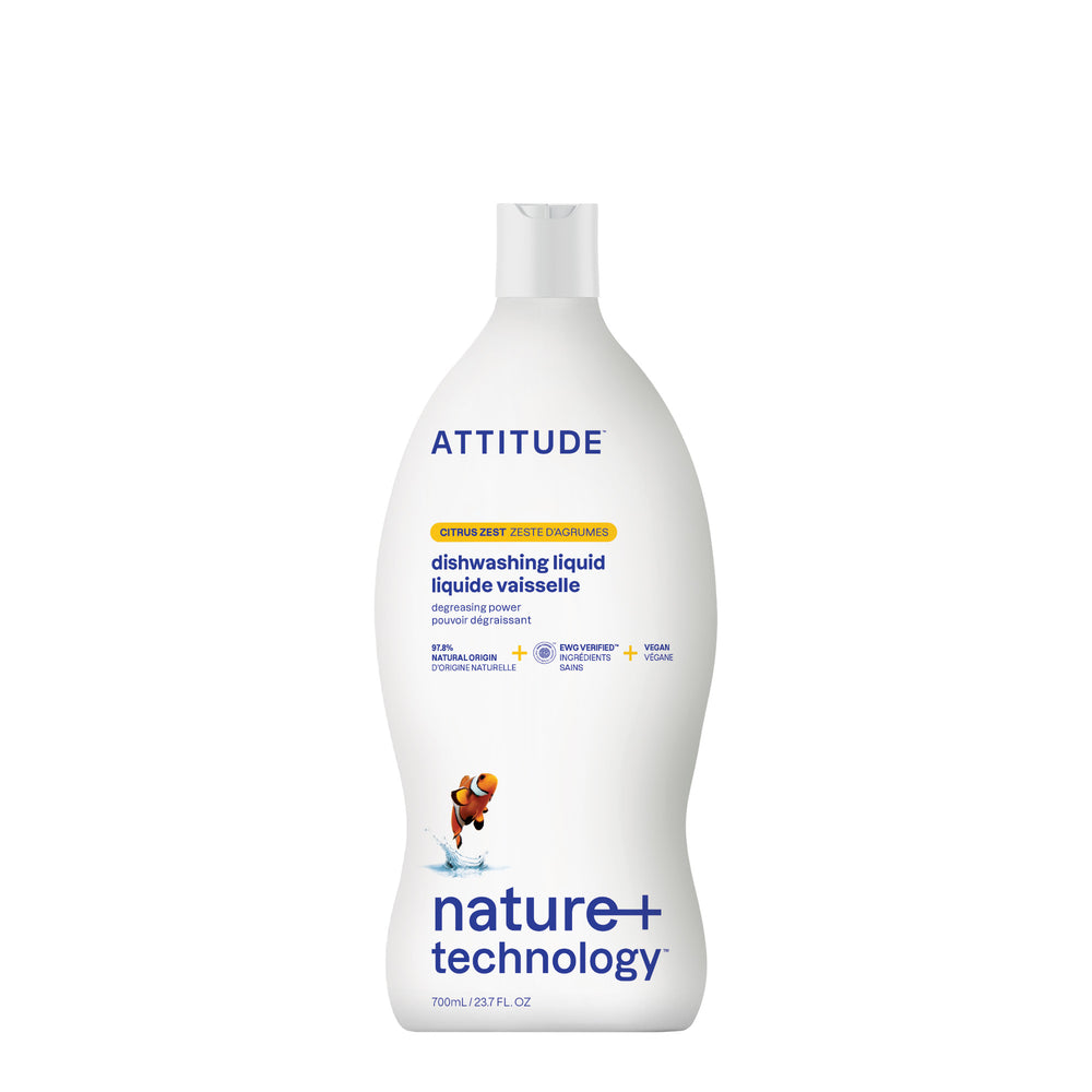 Dish Soap - Citrus Zest by ATTITUDE - Non-toxic, SLOW rated product free from harmful chemicals
