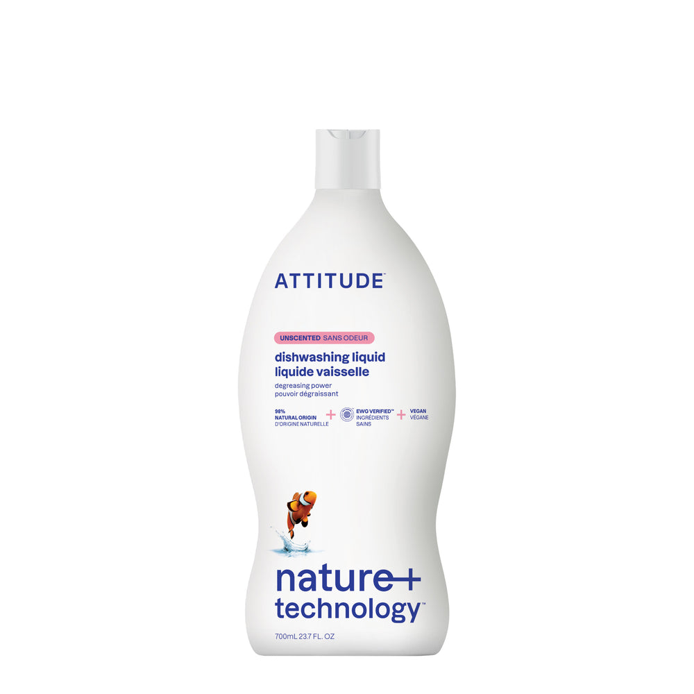 Dish Soap - Unscented by ATTITUDE - Non-toxic, GO rated product free from harmful chemicals