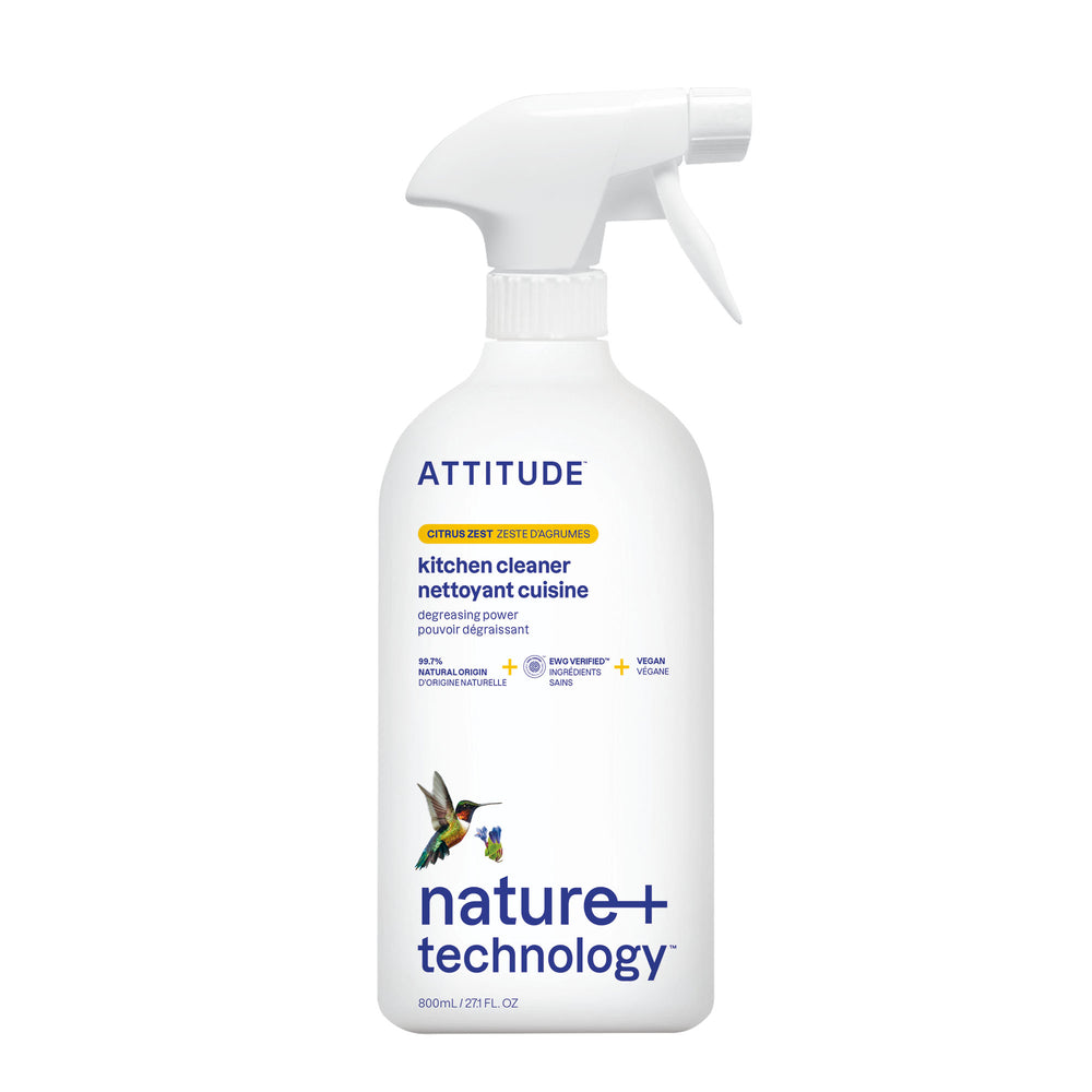 Kitchen Cleaner - Citrus Zest by ATTITUDE - Non-toxic, SLOW rated product free from harmful chemicals