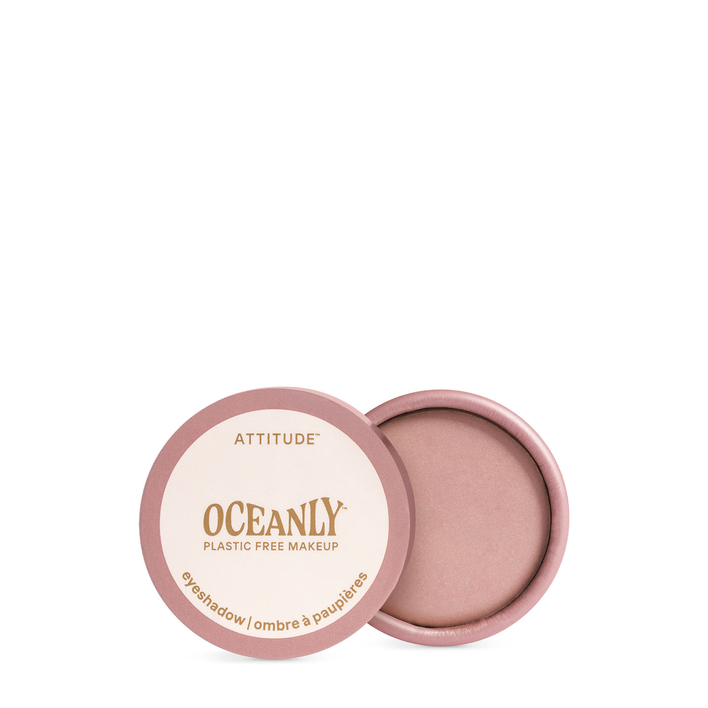 Oceanly Eyeshadow - Pretty In Pink by ATTITUDE - Non-toxic Cosmetics product rated SLOW by Million Marker, free from BPA, phthalates, and parabens