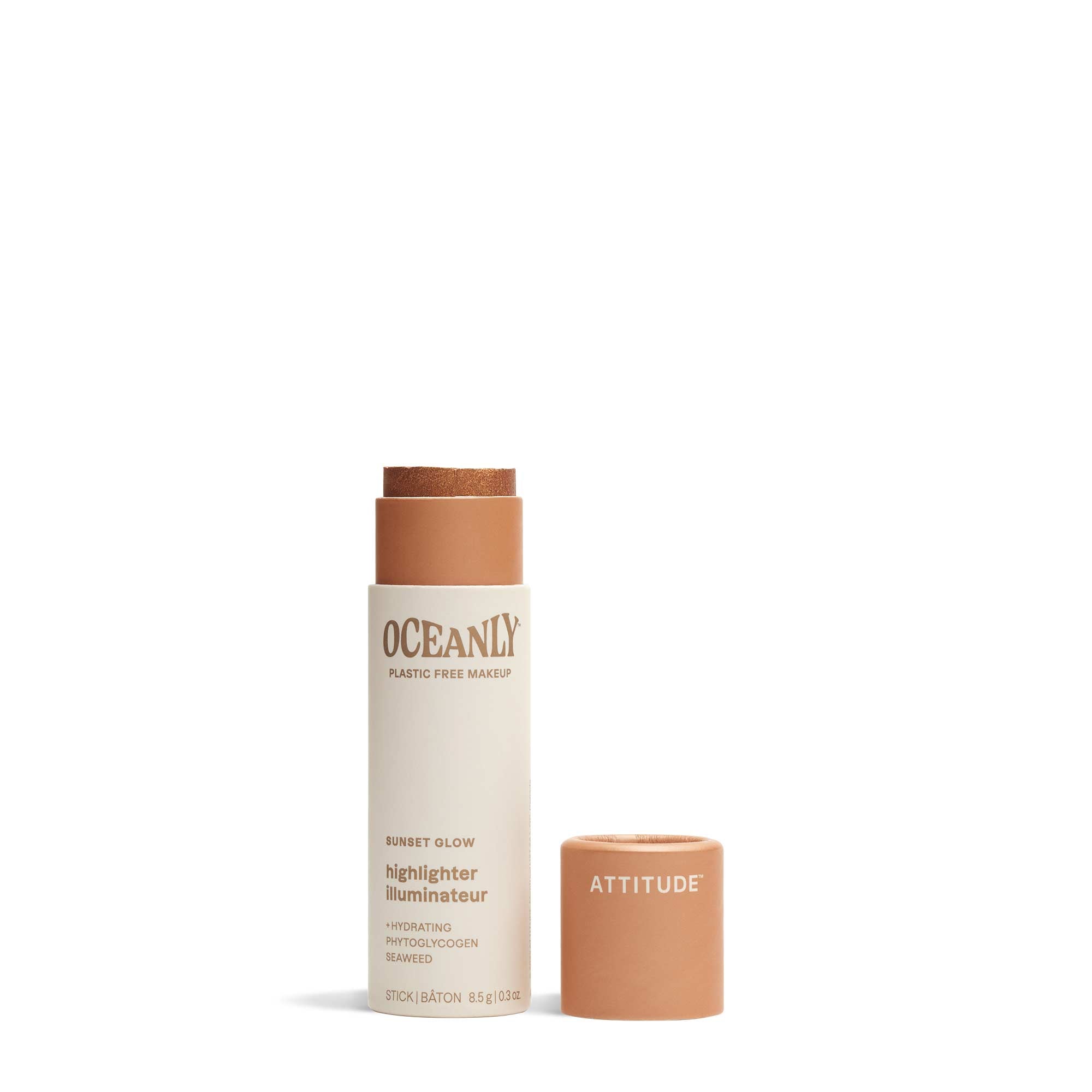 Oceanly Highlighter - Sunset Glow by ATTITUDE - Non-toxic Cosmetics product rated SLOW by Million Marker, free from BPA, phthalates, and parabens