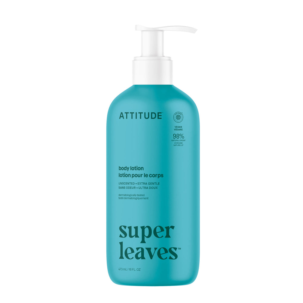 Super Leaves Body Lotion - Unscented by ATTITUDE - Non-toxic, GO rated product free from harmful chemicals