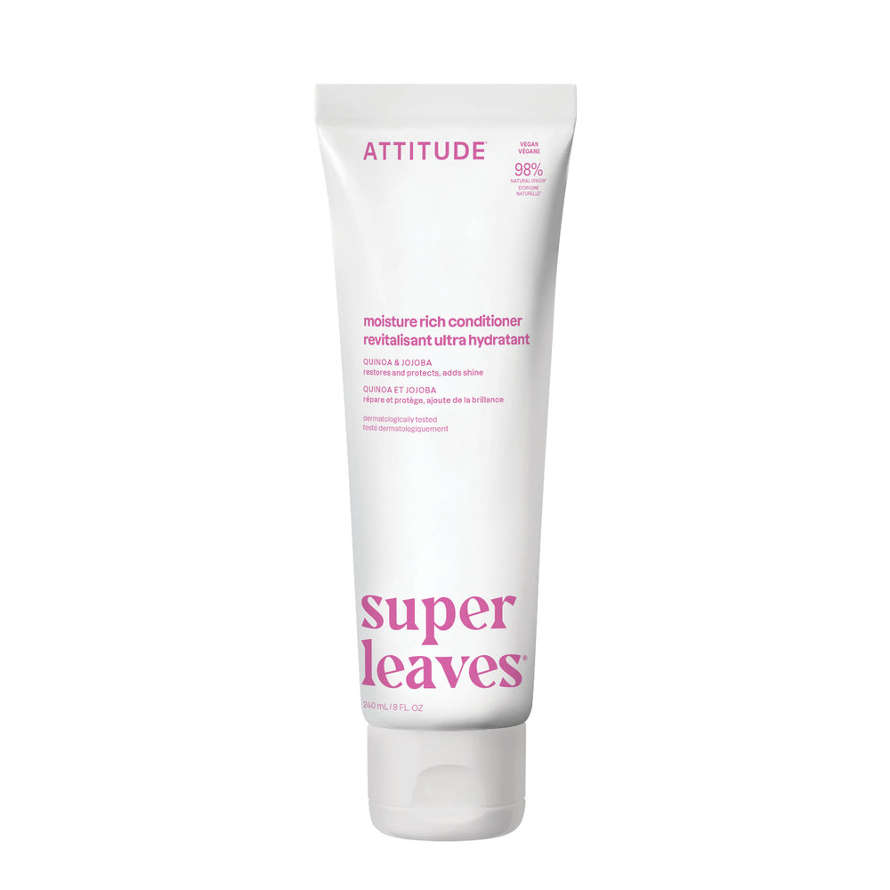 Super Leaves Moisture Rich Conditioner - Quinoa & Jojoba by ATTITUDE - Non-toxic, SLOW rated product free from harmful chemicals