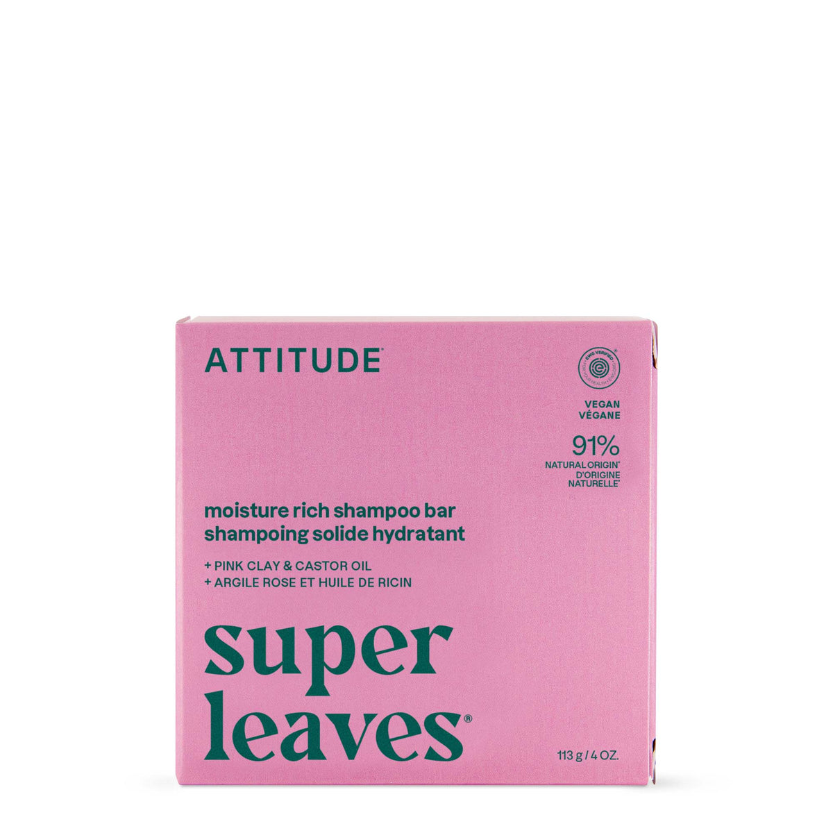 Super Leaves Shampoo Hydrating Bar - Coconut & Wild Berries by ATTITUDE - Non-toxic Shampoos + Conditioners product rated SLOW by Million Marker, free from BPA, phthalates, and parabens