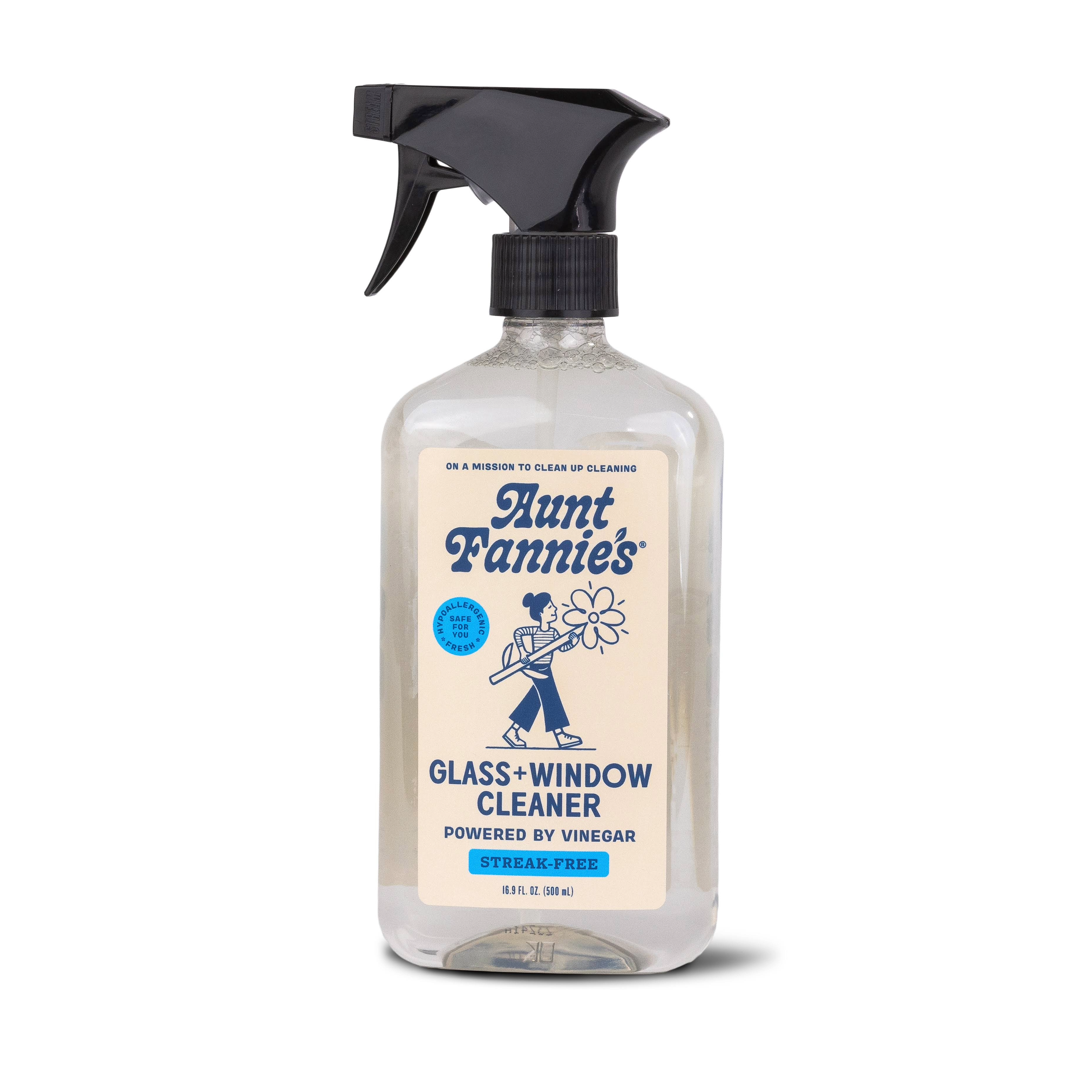 Glass & Window Cleaning Vinegar Spray by Aunt Fannie's - Non-toxic, SLOW rated product free from harmful chemicals