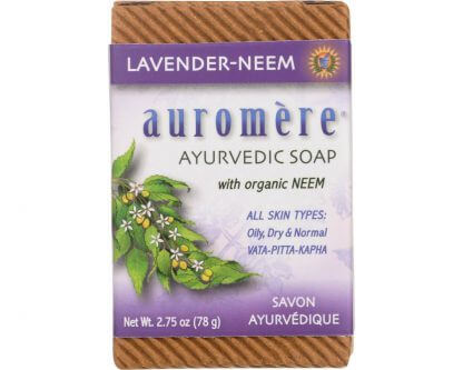 Ayurvedic Soap - Lavender-Neem by Auromère - Non-toxic, SLOW rated product free from harmful chemicals