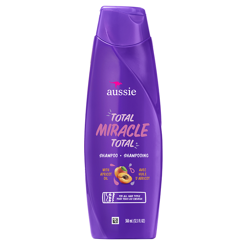 Total Miracle 7 in 1 Shampoo With Apricot & Australian Macadamia Oil by Aussie - Non-toxic, STOP rated product free from harmful chemicals